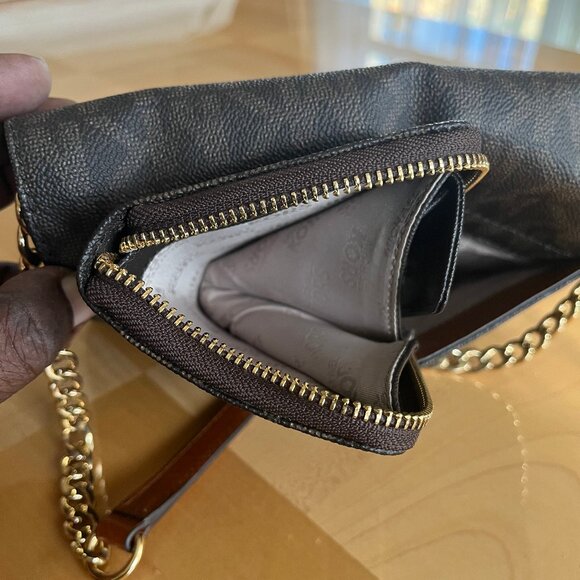 Michael Kors Fulton Flap GSST Crossbody bag & Cardholder Wallet - Brown - Picture 6 of 8